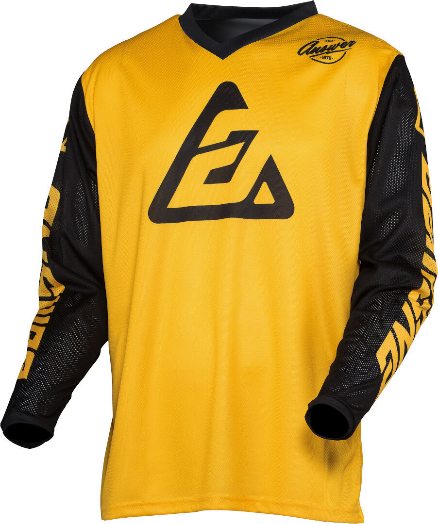 Image of Answer Arkon Bold Maillot motocross Noir Jaune 2XL