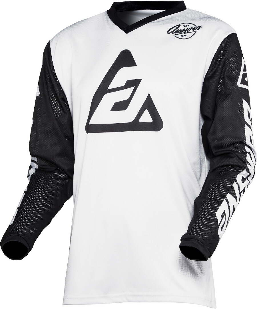 Image of Answer Arkon Bold Maillot motocross Noir Blanc 2XL