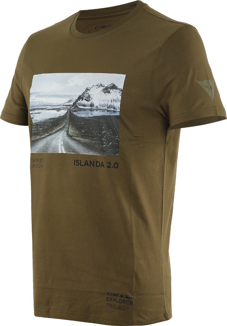 Image of Dainese Adventure Dream T-Shirt Noir Vert 2XL