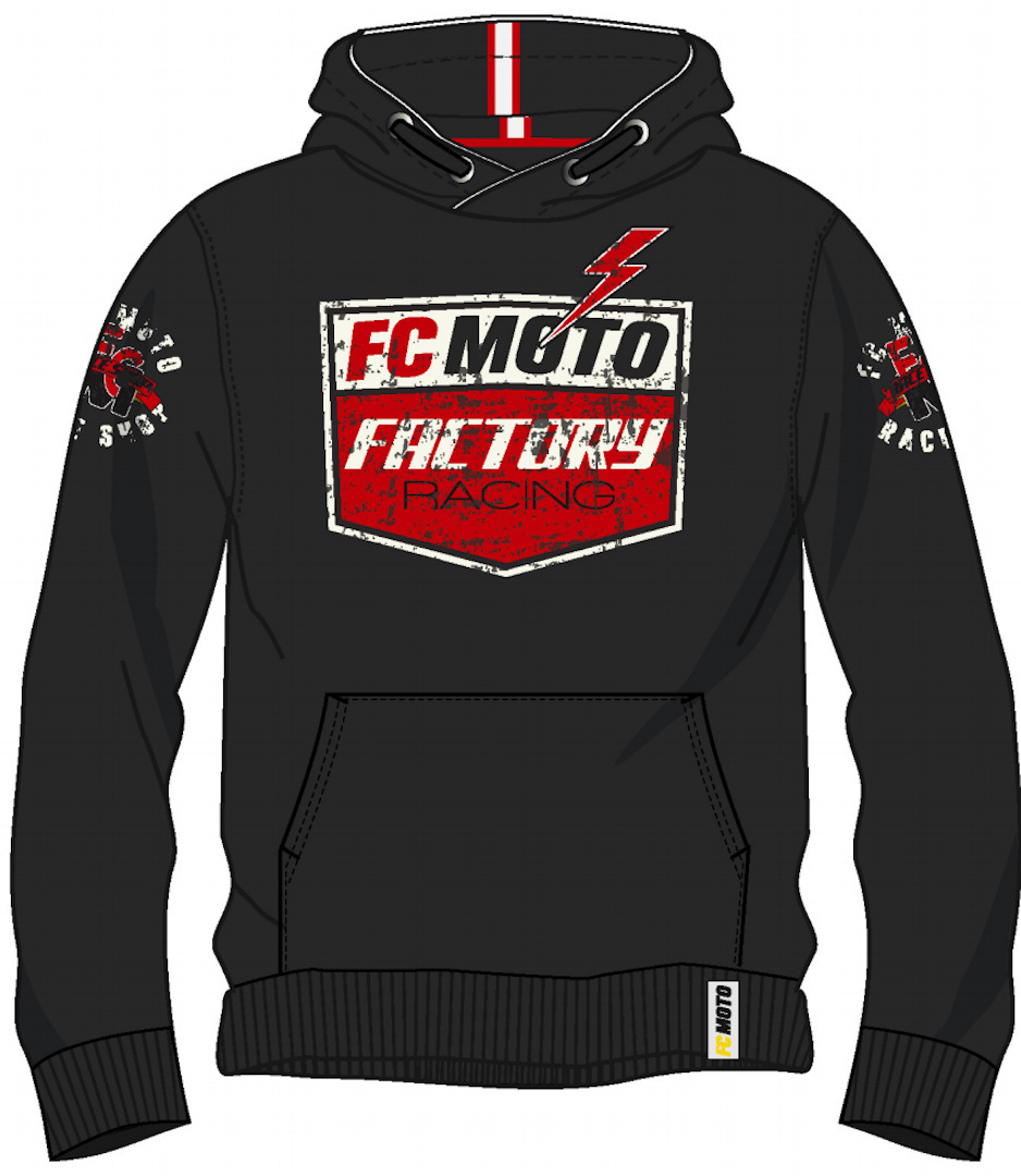 Image of FC-Moto Crew-H Capuche Noir 2XL