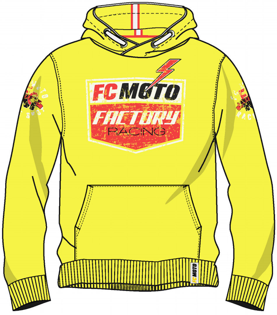 FC-Moto Crew-H Capuche Jaune S