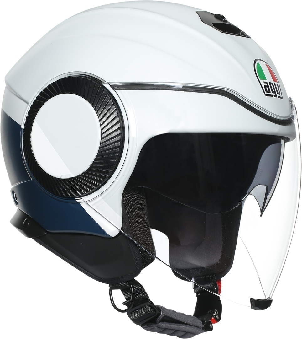 AGV Orbyt Block Casque jet Noir Gris Blanc XS