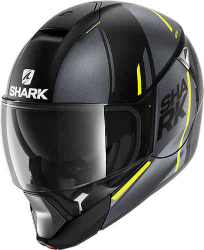 Shark Evojet Vyda Mat Casco Negro Amarillo L