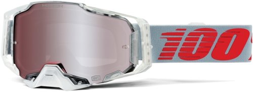 100% Armega Hiper X-Ray Gafas de Motocross Gris Rojo un tamaño