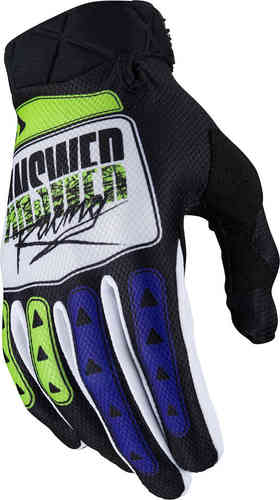 Answer AR3 Pro Glow Guantes de Motocross Negro Blanco Amarillo XS