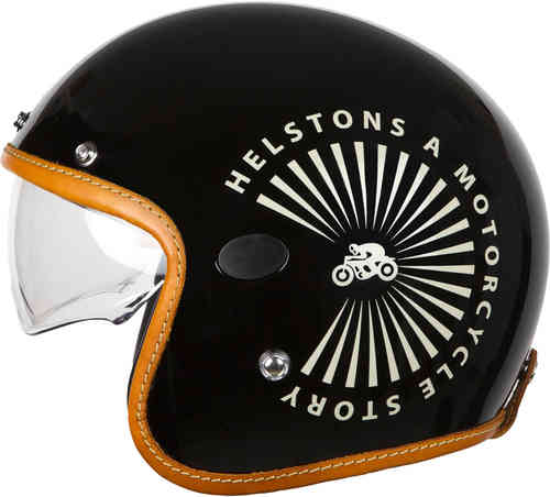 Helstons Sun Carbon Casco Jet Negro S