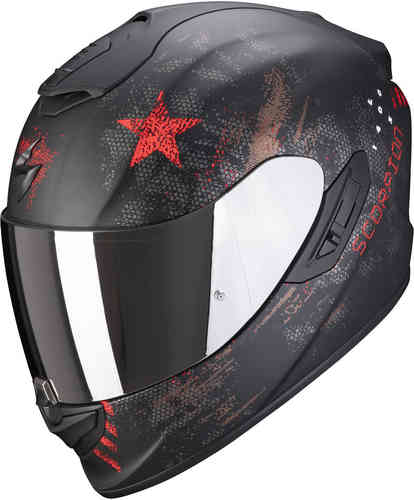 Scorpion EXO-1400 Air Asio Casco Negro Rojo 2XL