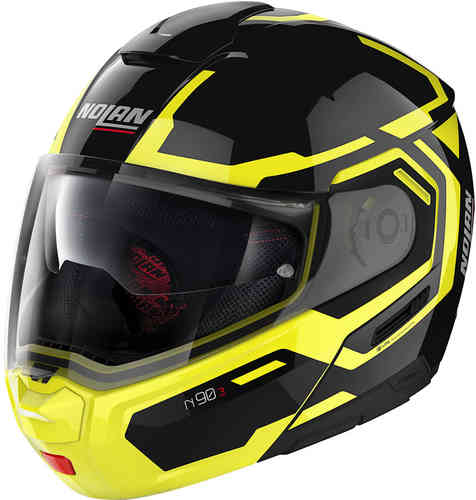 Nolan N90-3 Driller N-Com Casco Negro Amarillo S