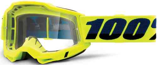100% Accuri II Gafas de Motocross Amarillo un tamaño