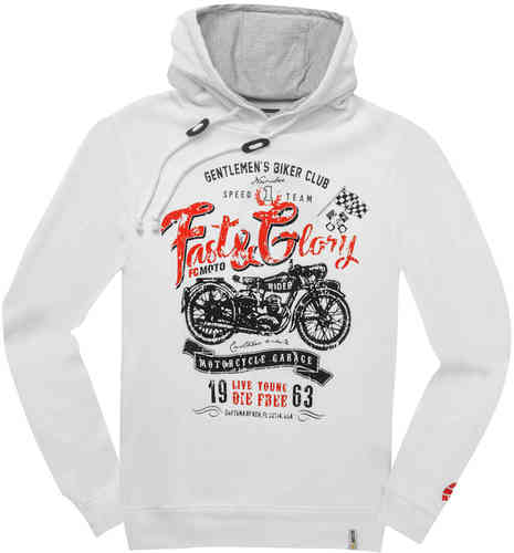 FC-Moto Fast and Glory sudadera con capucha Blanco 3XL
