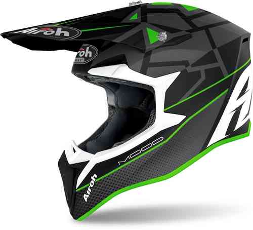 Airoh Wraap Mood Casco de Motocross Verde L