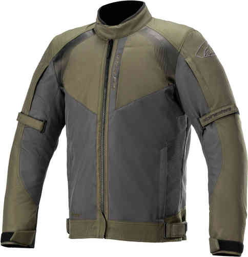 Alpinestars Headlands Drystar Chaqueta textil de motocicleta Negro Verde XL