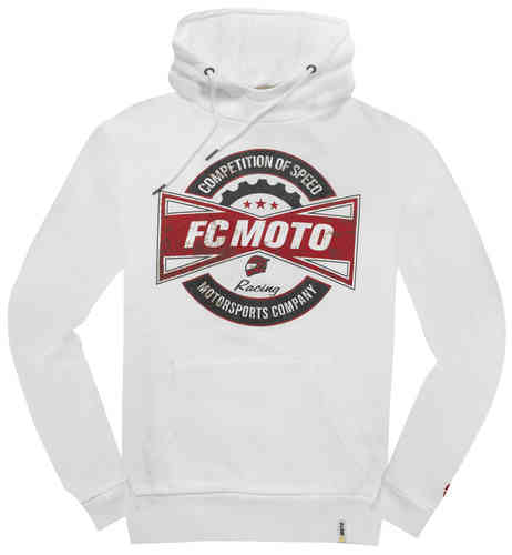 FC-Moto FCM-Fan sudadera con capucha Blanco M
