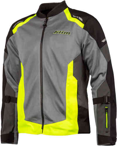 Klim Induction Chaqueta textil de motocicleta Gris Amarillo S