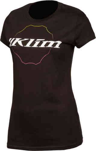 Klim Excel Camiseta para mujer Negro Blanco XL