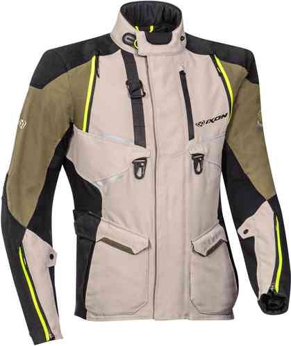 Ixon Eddas Chaqueta textil de motocicleta Negro Verde S