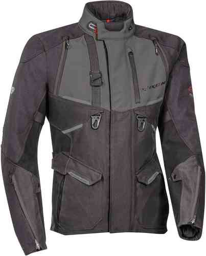 Ixon Eddas Chaqueta textil de motocicleta Negro Gris 4XL