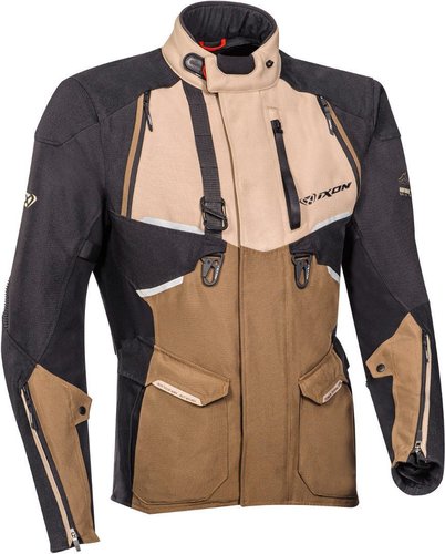 Ixon Eddas Chaqueta textil de motocicleta Negro Marrón L