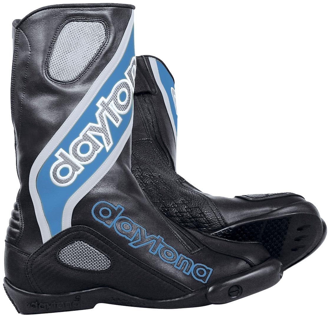 Daytona Evo Sports Bottes de moto Noir Bleu 36