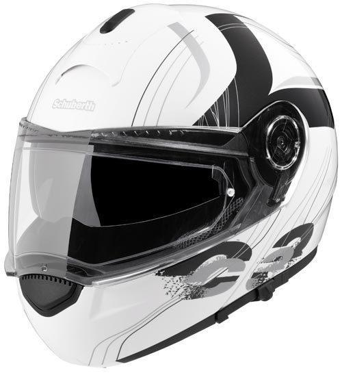 Schuberth C3 Decor Stripes Белый шлем
