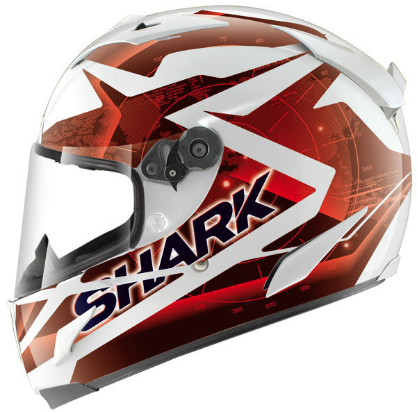 Shark Race-R Pro Kundo Helm wit/rood 2012