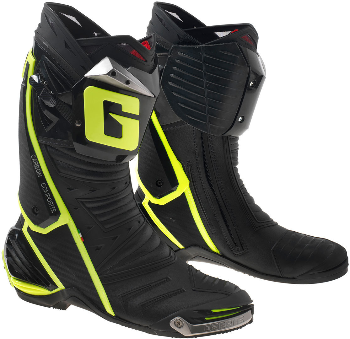 Gaerne GP1 Racing Motorcycle Boots, yellow, Size 48, yellow, Size 48