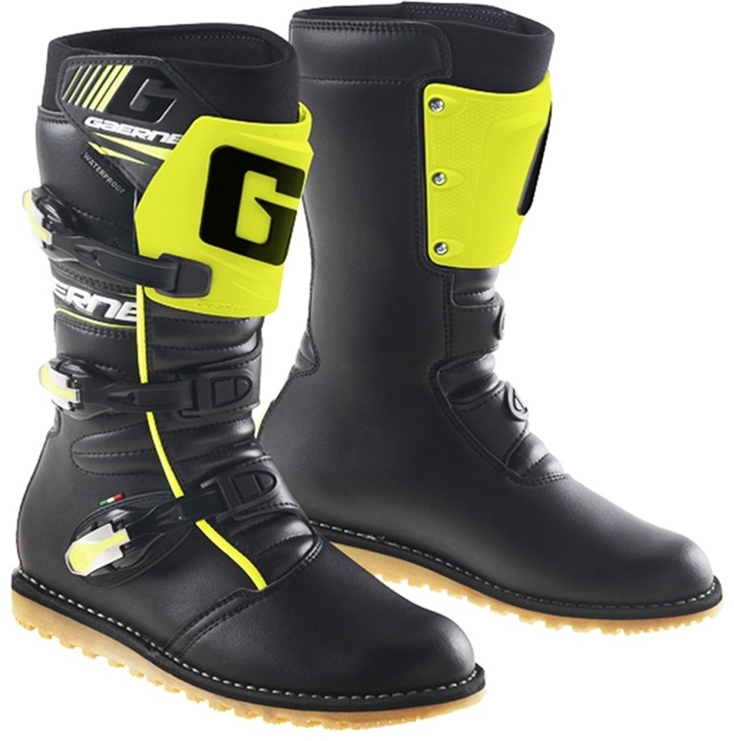 Gaerne Balance Classic Motorcycle Boots, black-yellow, Size 39, black-yellow, Size 39