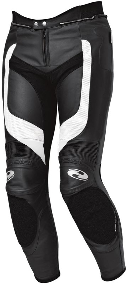 Held Rocket 2 Motorcycle Leather Pants, black-white, Size 28, black-white, Size 28