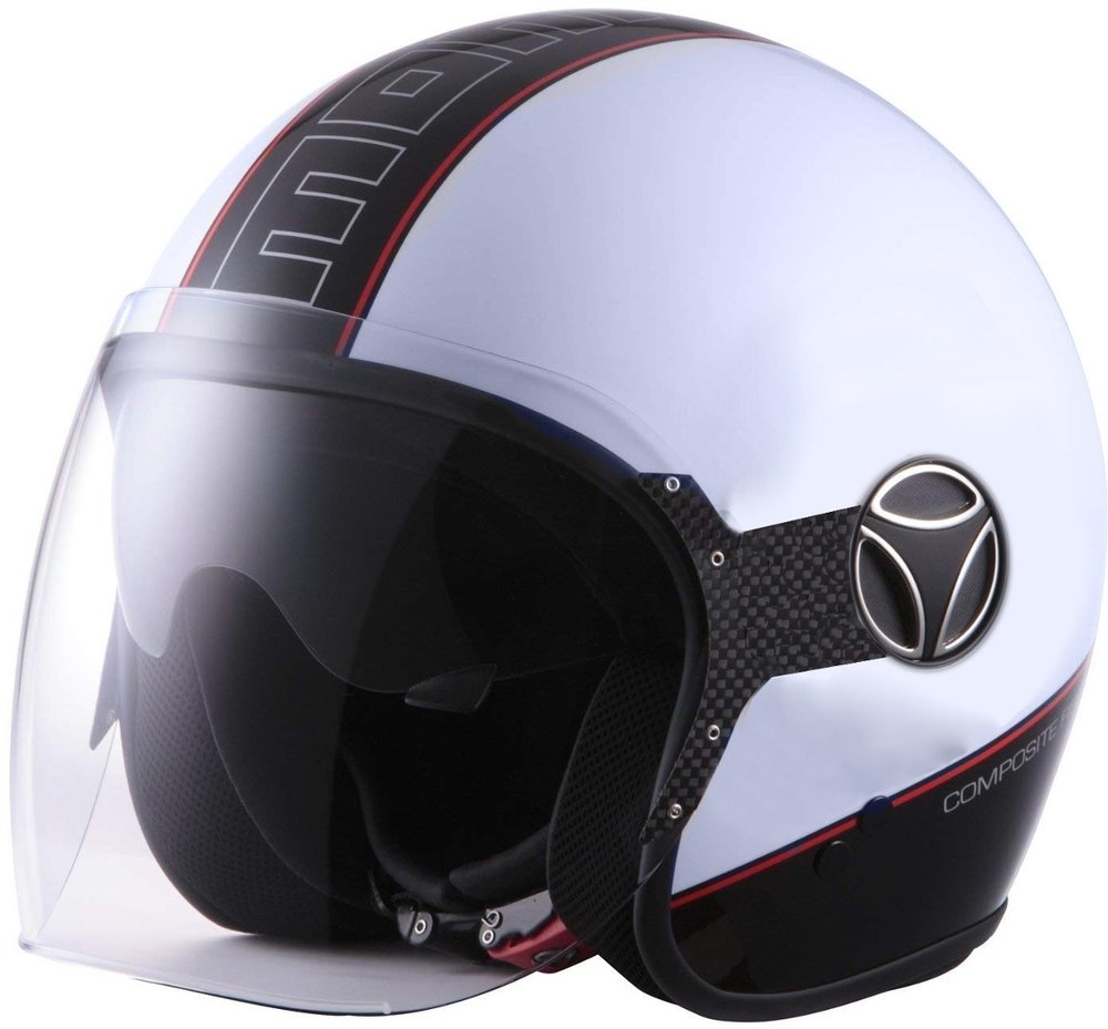 MOMO Mangusta Silver/Red Logo Black - buy cheap ▷ FC-Moto