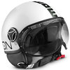 MOMO FGTR Classic Jet Helm Wit/Zwart