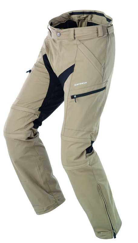 Spidi Hi-Fit Motorcycle Textile Pants, beige, Size 42, beige, Size 42