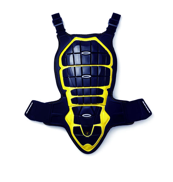 Image of Spidi Defender Indietro e Chest Protector, nero-giallo, dimensione M