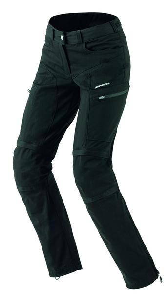 Spidi Amygdala Ladies Motorcycle Textile Pants, black, Size 28 for Women, black, Size 28 for Women