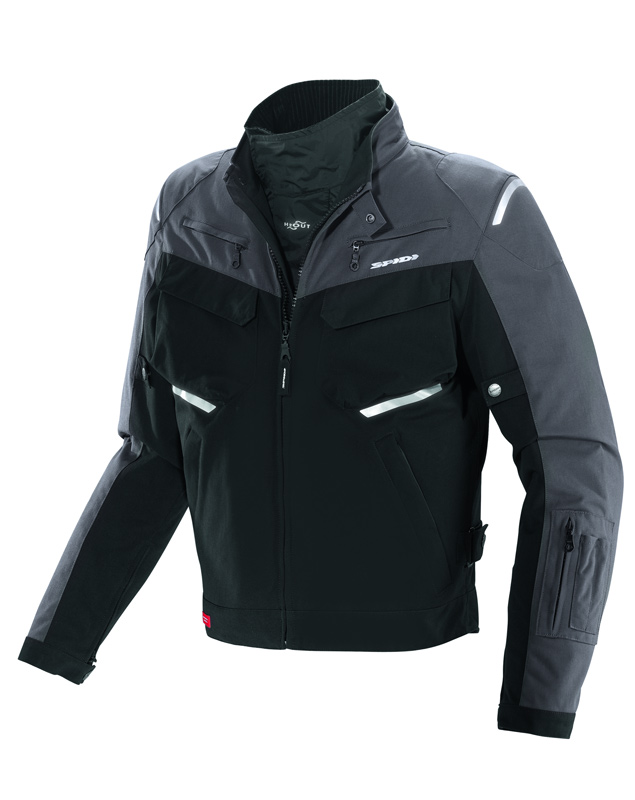 Spidi Adventurer Motorcycle Textile Jacket, black-grey, Size 2XL, black-grey, Size 2XL