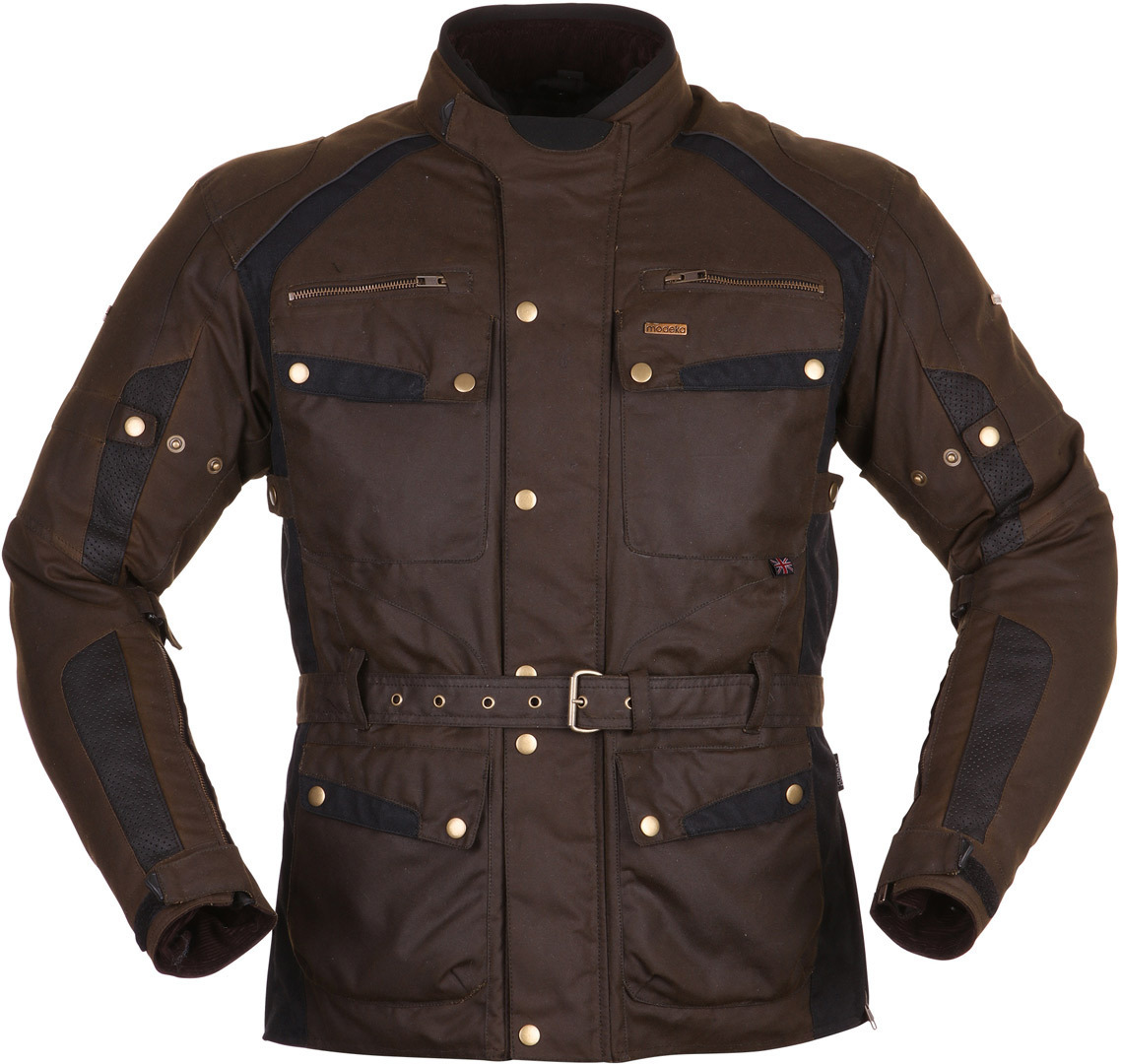 Modeka Glasgow Wax Jacket, green, Size L, green, Size L