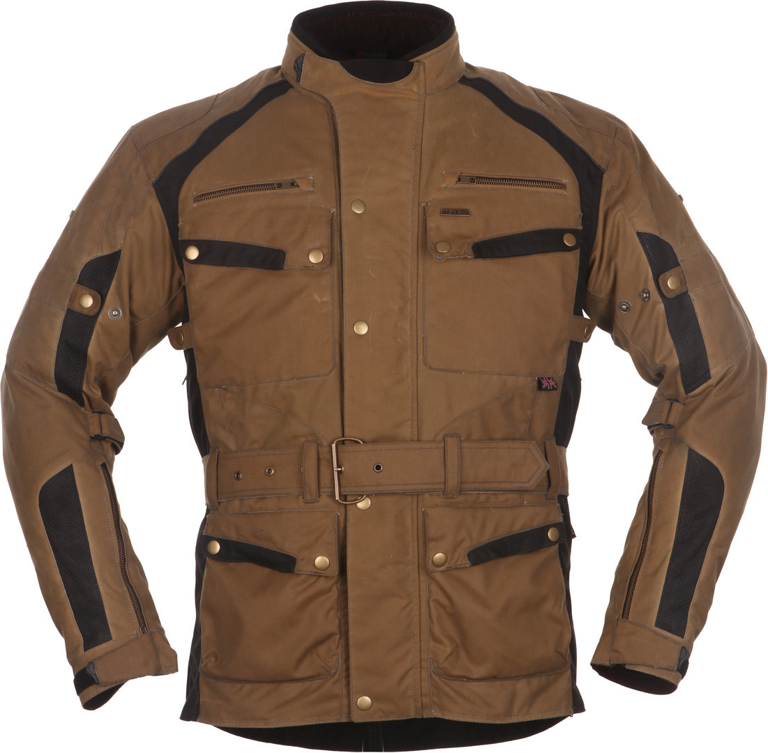 Modeka Glasgow Vax jacka, beige, storlek S
