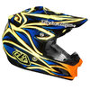 Troy Lee Designs SE3 ECE Beast Blue/Yellow Motocross kypärä