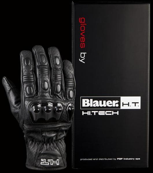 Blauer Hiroshi Motocicleta guantes negro