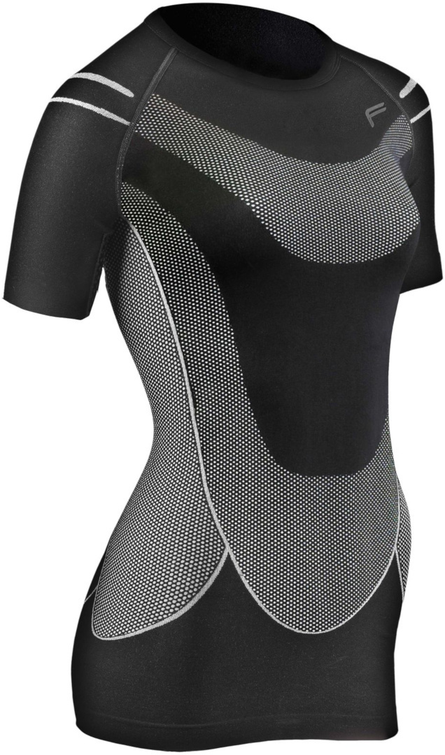 F-Lite Megalight 140 Ladies Short Sleeve Functional Shirt, black, Size S for Women, Women Black female