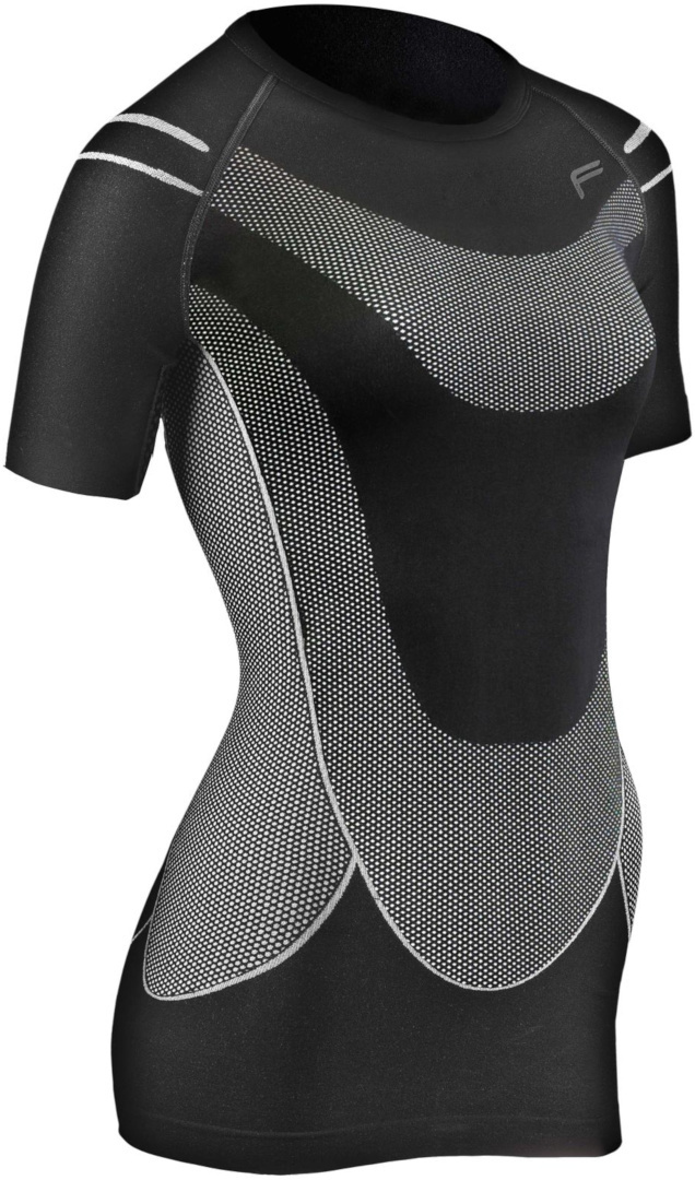 F-Lite Megalight 140 Ladies Short Sleeve Functional Shirt, black, Size S for Women, black, Size S for Women