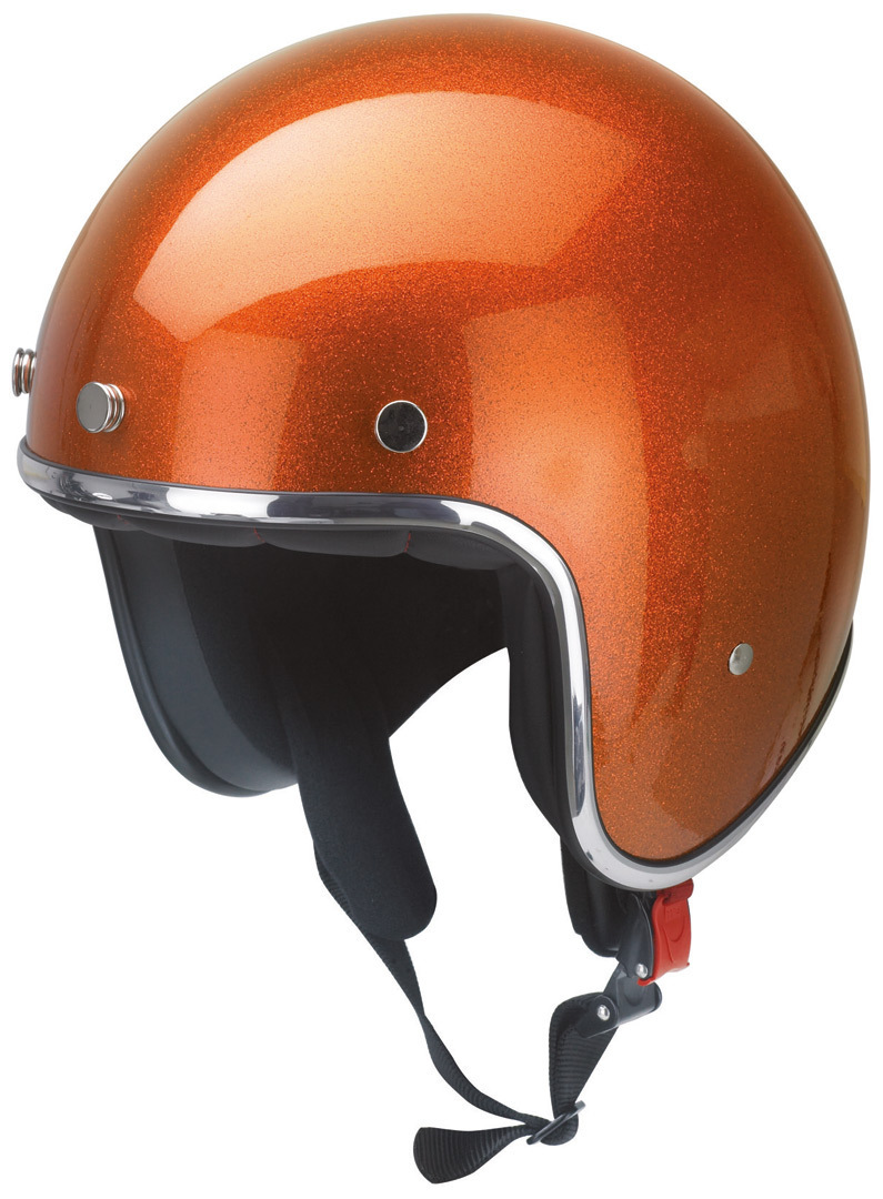 Redbike RB-765 Metal Flake Jet Helmet, orange, Size XS, orange, Size XS
