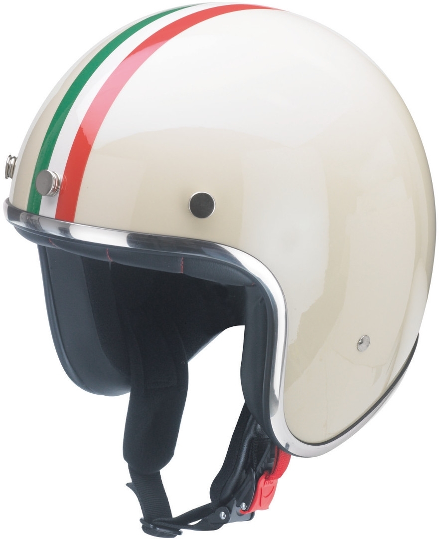 Redbike RB-762 italia Jet Helmet, white-pink-green, Size L