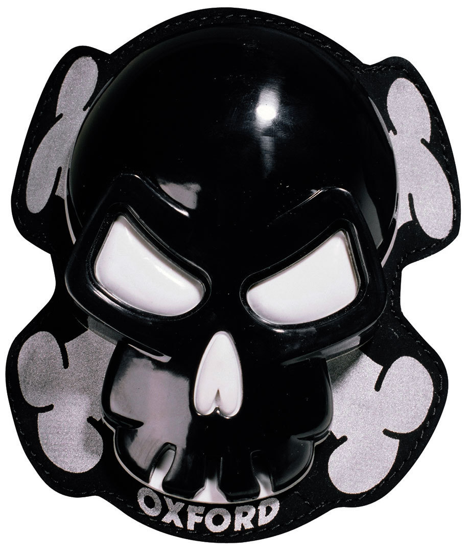 Oxford Skull Knee Sliders, black, black, Size One Size
