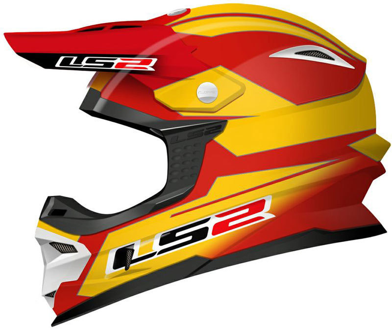 LS2 MX456 Tuareg Motocross Helm, white-blue, Size XS, white-blue, Size XS