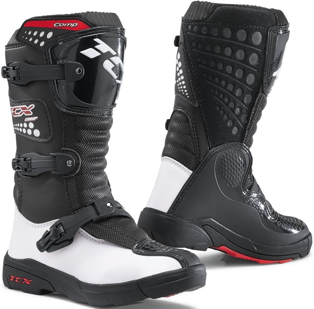 TCX Herren Comp Kid Motocross Stiefel - CE-zertifizierte Kinder Motorradstiefel