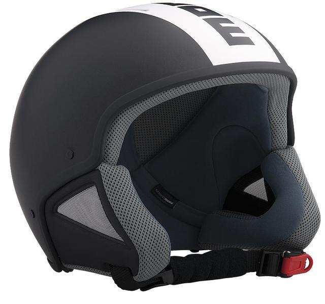 MOMO Razor Air Ski Black Frost/White Logo Black Capacete de Esqui