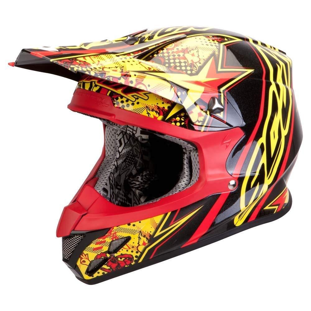 Scorpion VX-20 Air Win Win Cross Helmet, black-red-yellow, Size XS, black-red-yellow, Size XS