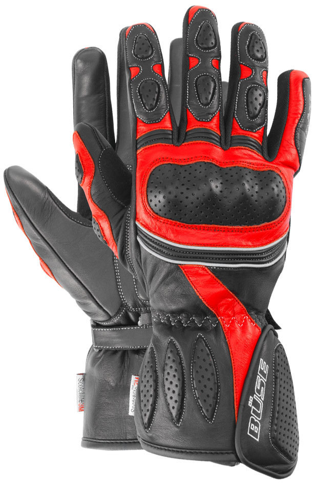 Büse Pitlane Gloves, black-red, Size M, black-red, Size M