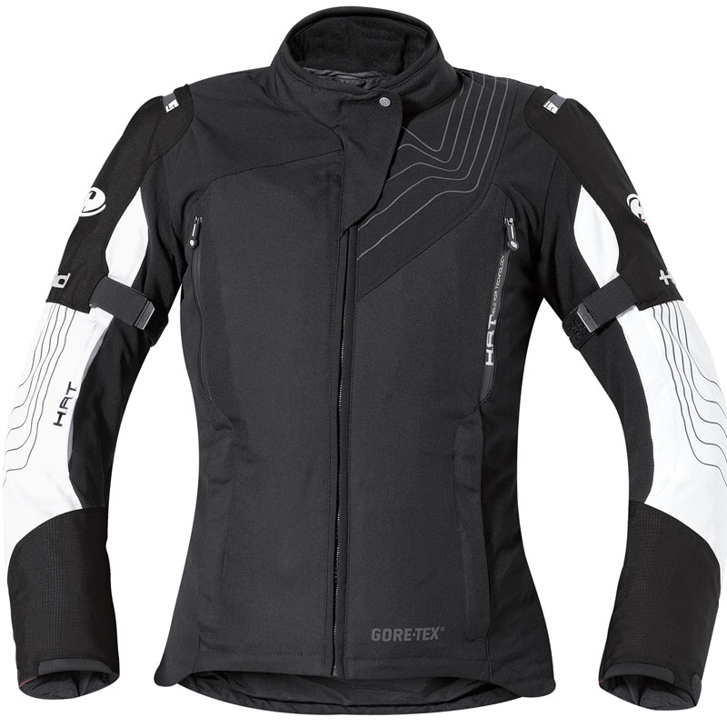 Held Montero Ladies Textile Jacket, black-white, Size S for Women, black-white, Size S for Women