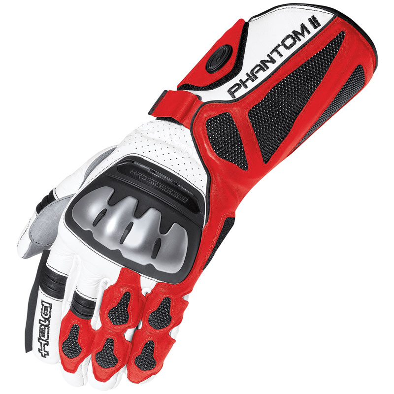 Held Phantom II Motorcycle Gloves, white-red, Size XS, white-red, Size XS